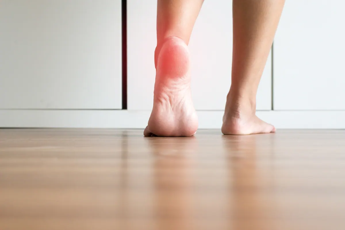 plantar fasciitis pain in athlete